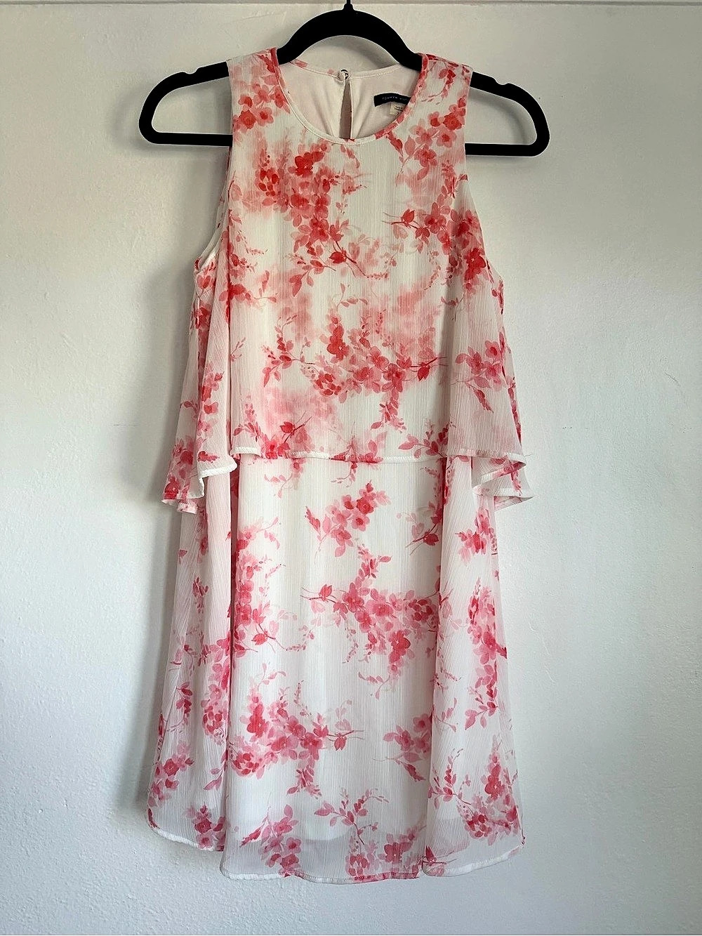 Tommy Hilfiger Floral Midi Dress in Pink & White Size 2 Like New